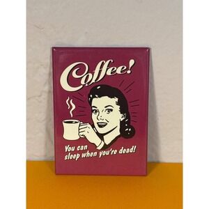 Funny Vintage 1990s Magnet Spencers Gifts Coffee Lovers Mallrat Collectible